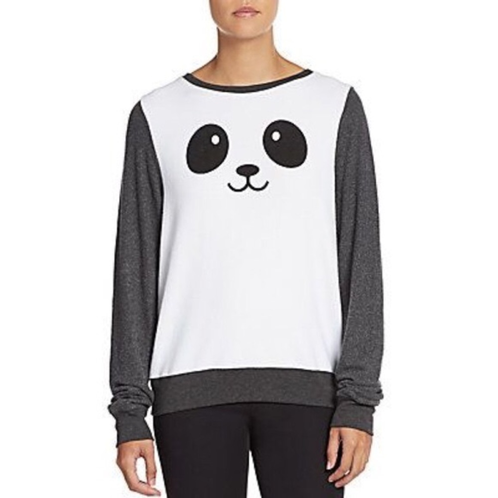 🐼 Wildfox Panda Kawaii Baggy Beach Jumper Sweater